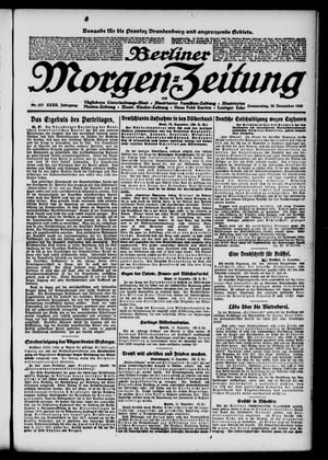 Berliner Morgen-Zeitung vom 16.12.1920