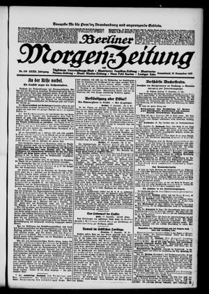 Berliner Morgen-Zeitung vom 18.12.1920