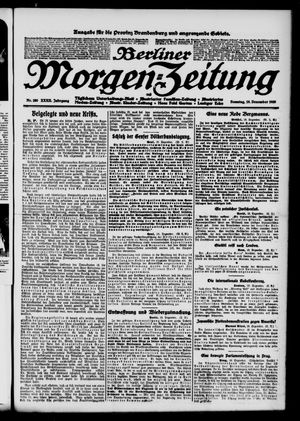 Berliner Morgen-Zeitung vom 19.12.1920