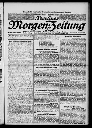 Berliner Morgen-Zeitung vom 25.12.1920