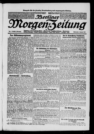 Berliner Morgen-Zeitung on Jan 5, 1921