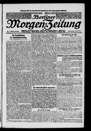 Berliner Morgen-Zeitung on Jan 6, 1921