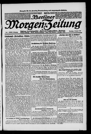 Berliner Morgen-Zeitung on Jan 9, 1921