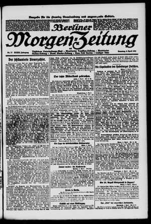 Berliner Morgen-Zeitung on Apr 3, 1921