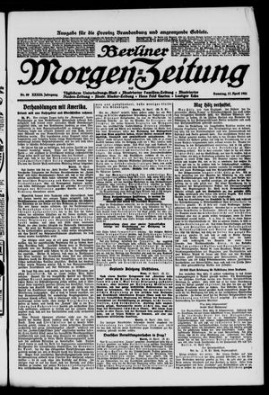 Berliner Morgen-Zeitung on Apr 17, 1921