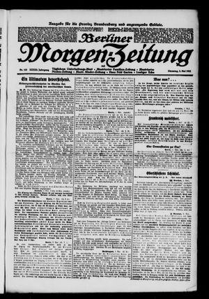 Berliner Morgen-Zeitung on May 3, 1921