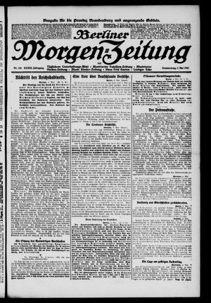 Berliner Morgen-Zeitung on May 5, 1921