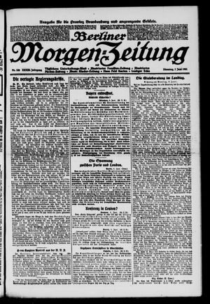 Berliner Morgen-Zeitung on Jun 7, 1921