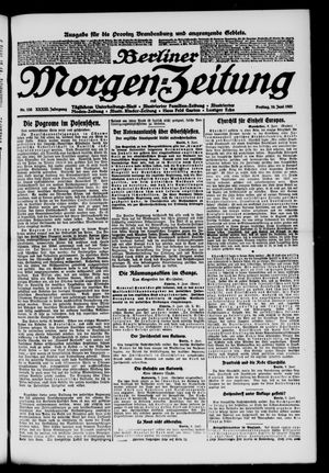 Berliner Morgen-Zeitung on Jun 10, 1921