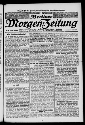 Berliner Morgen-Zeitung vom 18.06.1921