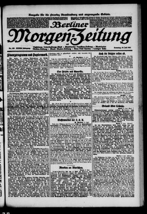 Berliner Morgen-Zeitung vom 10.07.1921