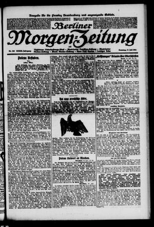 Berliner Morgen-Zeitung vom 17.07.1921
