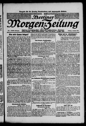 Berliner Morgen-Zeitung vom 06.01.1922
