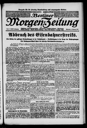 Berliner Morgen-Zeitung vom 08.02.1922