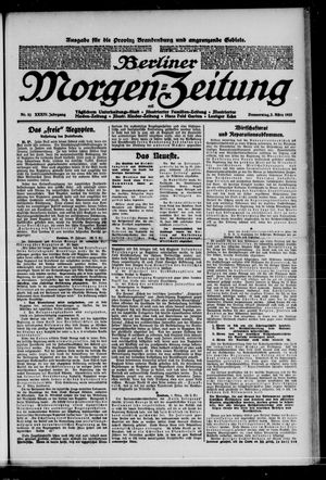 Berliner Morgen-Zeitung vom 02.03.1922