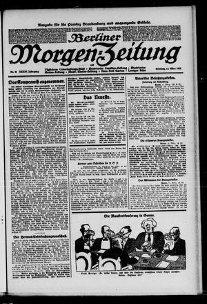 Berliner Morgen-Zeitung vom 12.03.1922