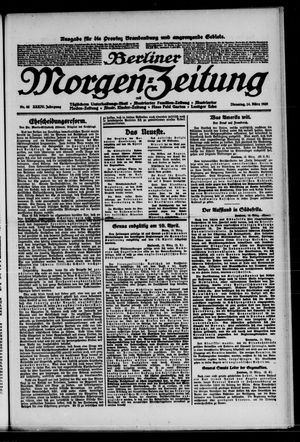 Berliner Morgen-Zeitung vom 14.03.1922