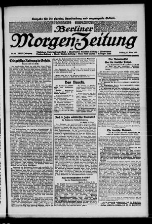 Berliner Morgen-Zeitung vom 17.03.1922