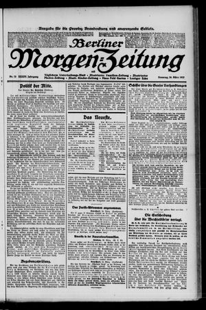 Berliner Morgen-Zeitung vom 26.03.1922