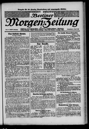 Berliner Morgen-Zeitung vom 01.04.1922