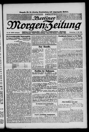 Berliner Morgen-Zeitung on May 11, 1922