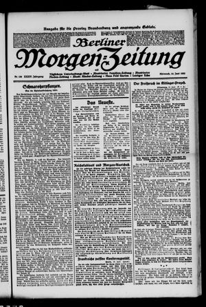 Berliner Morgen-Zeitung vom 14.06.1922