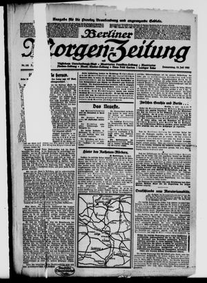 Berliner Morgen-Zeitung vom 13.07.1922