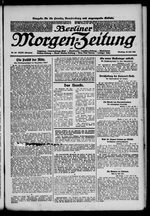 Berliner Morgen-Zeitung vom 18.07.1922