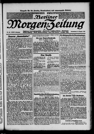 Berliner Morgen-Zeitung vom 19.08.1922