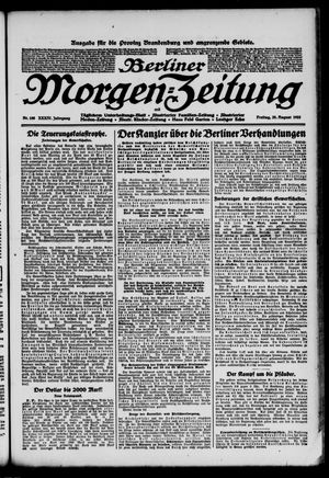 Berliner Morgen-Zeitung vom 25.08.1922