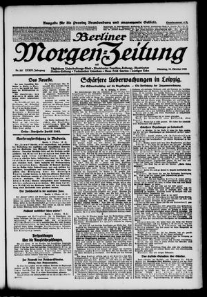 Berliner Morgen-Zeitung vom 10.10.1922