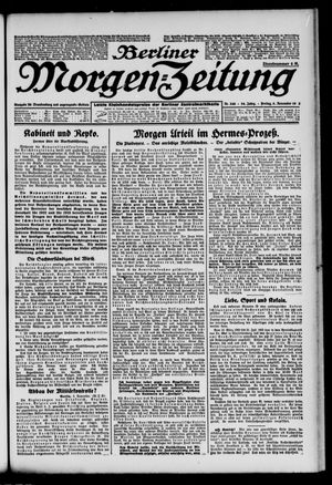 Berliner Morgen-Zeitung vom 03.11.1922