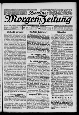 Berliner Morgen-Zeitung vom 02.12.1922