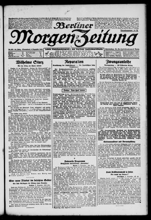 Berliner Morgen-Zeitung vom 09.12.1922