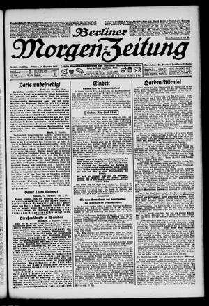 Berliner Morgen-Zeitung vom 13.12.1922