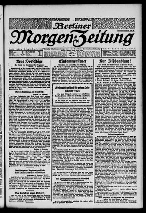 Berliner Morgen-Zeitung vom 15.12.1922