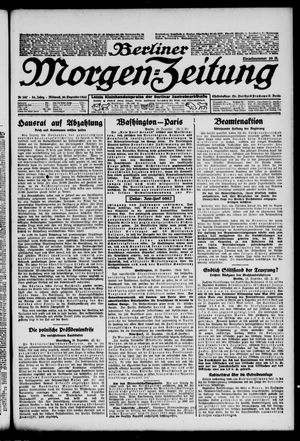 Berliner Morgen-Zeitung on Dec 20, 1922