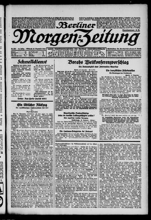 Berliner Morgen-Zeitung vom 27.12.1922