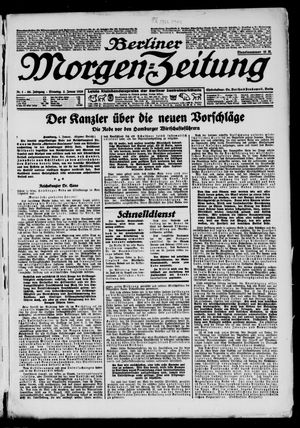 Berliner Morgen-Zeitung vom 02.01.1923