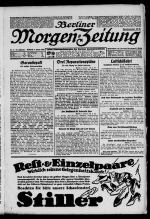 Berliner Morgen-Zeitung vom 03.01.1923