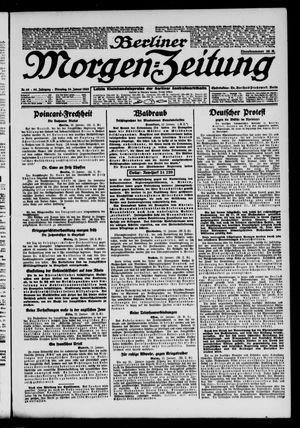 Berliner Morgen-Zeitung vom 23.01.1923