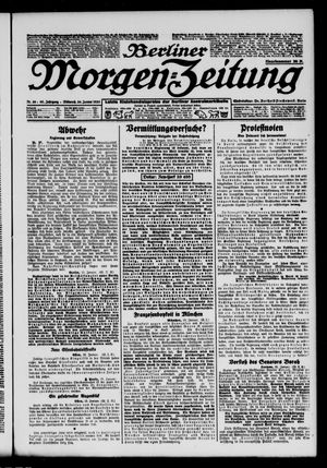 Berliner Morgen-Zeitung on Jan 24, 1923