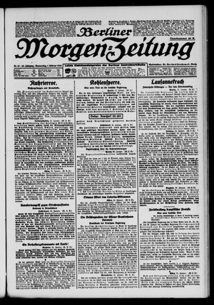 Berliner Morgen-Zeitung vom 01.02.1923