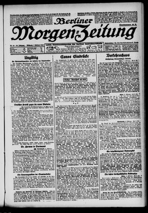 Berliner Morgen-Zeitung on Feb 7, 1923