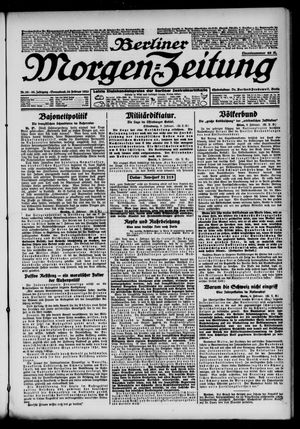Berliner Morgen-Zeitung vom 10.02.1923
