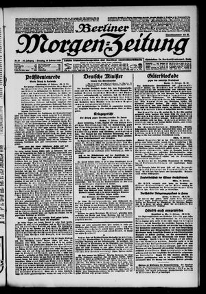 Berliner Morgen-Zeitung on Feb 13, 1923