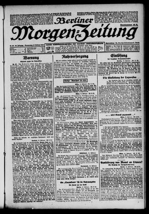 Berliner Morgen-Zeitung vom 15.02.1923
