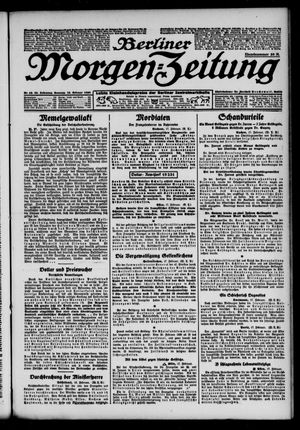 Berliner Morgen-Zeitung vom 18.02.1923