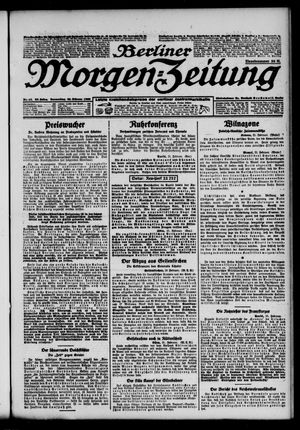 Berliner Morgen-Zeitung vom 22.02.1923