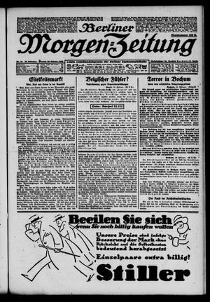 Berliner Morgen-Zeitung vom 25.02.1923